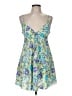 Morgan Taylor 100% Polyester Paisley Blue Cocktail Dress Size M - photo 1