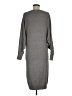 Reiss Solid Gray Casual Dress Size M - photo 2