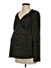 Motherhood Black Long Sleeve Blouse Size Sm Maternity - photo 1
