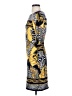 Cache Print Yellow Casual Dress Size 4 - photo 5