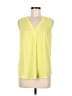 Ann Taylor Yellow Sleeveless Blouse Size M (petite) - photo 1