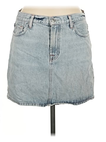 7 For All Mankind Denim Skirt (view 1)