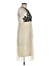 Vineet Bahl 100% Polyamide Ivory Cocktail Dress Size M - photo 4
