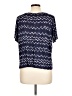 Old Navy 100% Rayon Chevron-herringbone Blue Short Sleeve T-Shirt Size L - photo 2