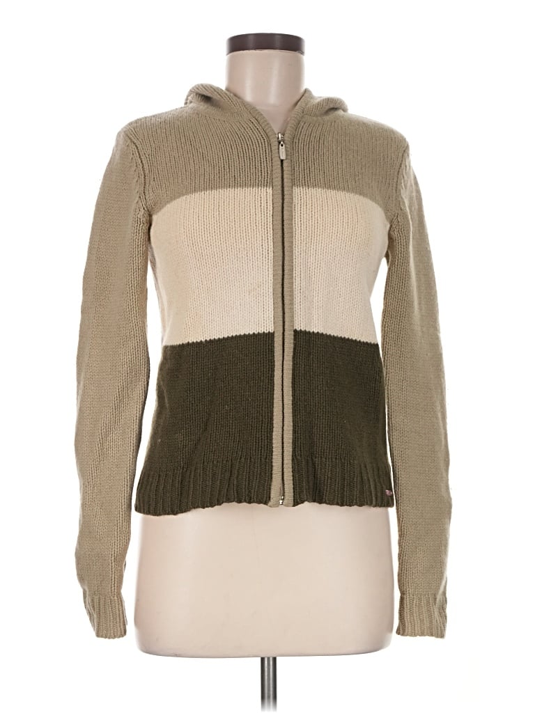Pre-owned Ben Sherman Wool Cardigan Sweater In Tan