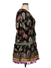 Alexis 100% Rayon Paisley Black Casual Dress Size XL (estimated) - photo 4