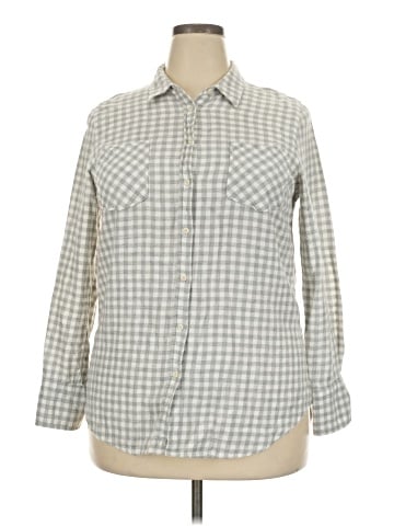 Merona Long Sleeve Button-Down Shirt (view 1)