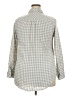 Merona Checkered-gingham Gray Long Sleeve Button-Down Shirt Size XXL - photo 2