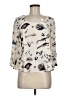 Maeve 100% Silk Ivory 3/4 Sleeve Silk Top Size 6 - photo 1