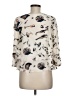 Maeve 100% Silk Ivory 3/4 Sleeve Silk Top Size 6 - photo 2