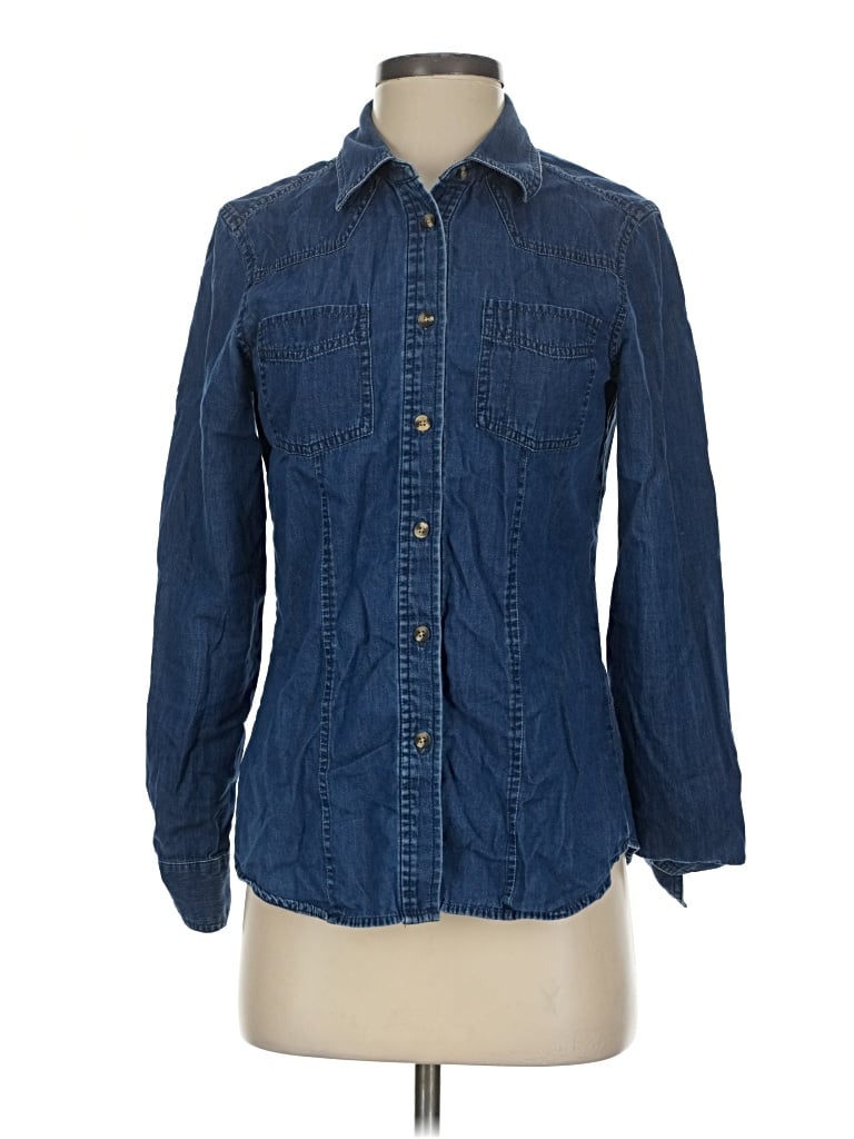 Pre-owned Pendleton Long Sleeve Button Down Shirt In Blue