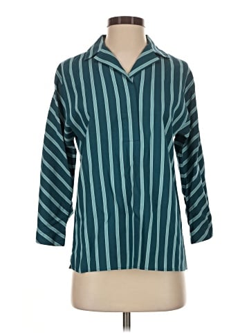 Lafayette 148 New York 3/4 Sleeve Button-Down Shirt (view 1)