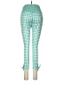 Nanette Lepore Checkered-gingham Teal Leggings Size M - photo 2