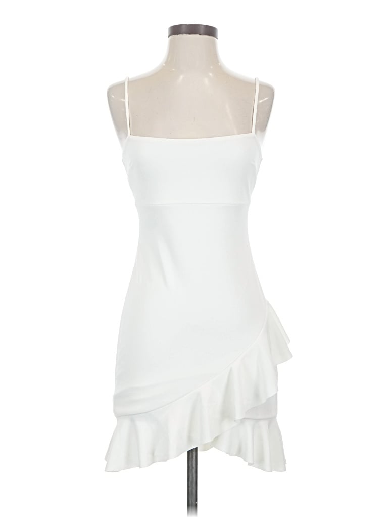 Pre-owned Blue Blush Cocktail Dress In White