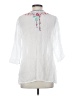 Johnny Was 100% Polyester White 3/4 Sleeve Blouse Size S - photo 2