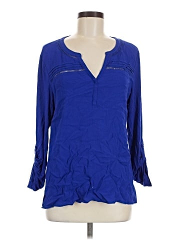 Pale Sky 3/4 Sleeve Blouse (view 1)