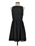 Ann Taylor LOFT 100% Polyester Polka Dots Black Casual Dress Size 4 - photo 1