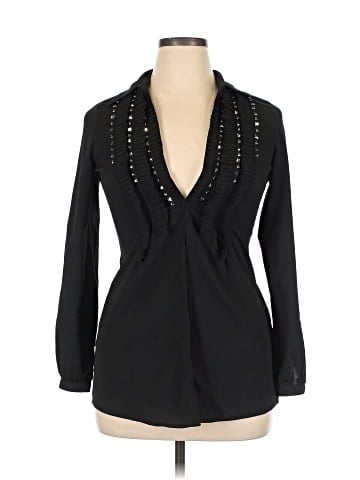 Bleu Bayou Long Sleeve Blouse (view 1)