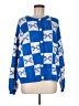 Sincerely Jules Checkered-gingham Blue Pullover Sweater Size M - photo 1
