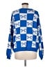 Sincerely Jules Checkered-gingham Blue Pullover Sweater Size M - photo 2