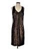 Etcetera Metallic Brown Cocktail Dress Size 2 - photo 1