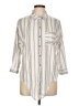 Eden & Olivia 100% Polyester Stripes Ivory 3/4 Sleeve Blouse Size L - photo 1