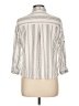 Eden & Olivia 100% Polyester Stripes Ivory 3/4 Sleeve Blouse Size L - photo 2