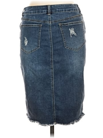 One 5 One Denim Skirt (view 2)