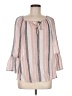 Fred David Pink 3/4 Sleeve Blouse Size M - photo 1
