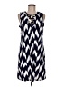 MICHAEL Michael Kors Chevron-herringbone Blue Casual Dress Size M - photo 1