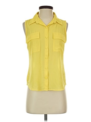 Timing Sleeveless Button-Down Shirt (view 1)