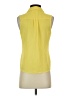 Timing Yellow Sleeveless Button-Down Shirt Size S - photo 2