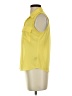 Timing Yellow Sleeveless Button-Down Shirt Size S - photo 5