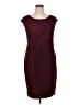 Connected Apparel Burgundy Cocktail Dress Size 14 - photo 1