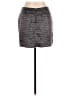 Alice + Olivia Tweed Gray Silver Casual Skirt Size 10 - photo 2