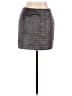 Alice + Olivia Tweed Gray Silver Casual Skirt Size 10 - photo 1