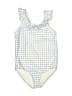 Carter's Checkered-gingham Blue One Piece Swimsuit Size 5T - photo 1