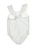 Carter's Checkered-gingham Blue One Piece Swimsuit Size 5T - photo 2