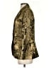 Bar III 100% Polyester Metallic Gold Blazer Size 2 - photo 5