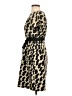 David Meister 100% Silk Animal Print Tan Cocktail Dress Size 4 - photo 5