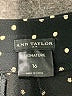 Ann Taylor Factory 100% Polyester Polka Dots Black Casual Pants Size 16 - photo 4