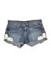 Lucky Brand Hearts Blue Denim Shorts Size 4 - photo 1