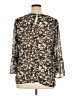 George 100% Polyester Black 3/4 Sleeve Blouse Size XL - photo 2