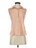 Edge 100% Polyester Pink Tan Sleeveless Blouse Size S - photo 1