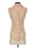 Edge 100% Polyester Pink Tan Sleeveless Blouse Size S - photo 2