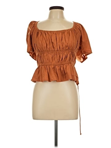 Free People Short Sleeve Blouse (view 1)