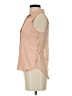 Edge 100% Polyester Pink Tan Sleeveless Blouse Size S - photo 5
