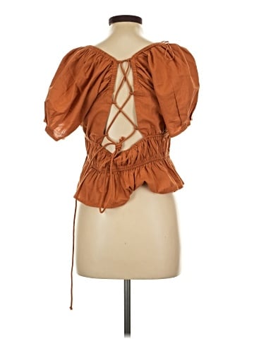 Free People Short Sleeve Blouse (view 2)