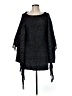 White House Black Market Tweed Black Poncho Size M - photo 1