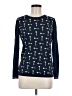 Tommy Hilfiger 100% Pima Cotton Print Blue Pullover Sweater Size M - photo 1